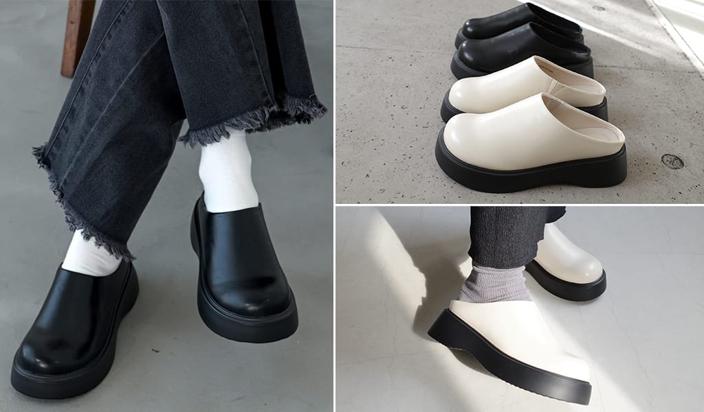 スニーカーより上品、パンプスより楽。春の休日を彩る「ローファー・クロッグシューズ」