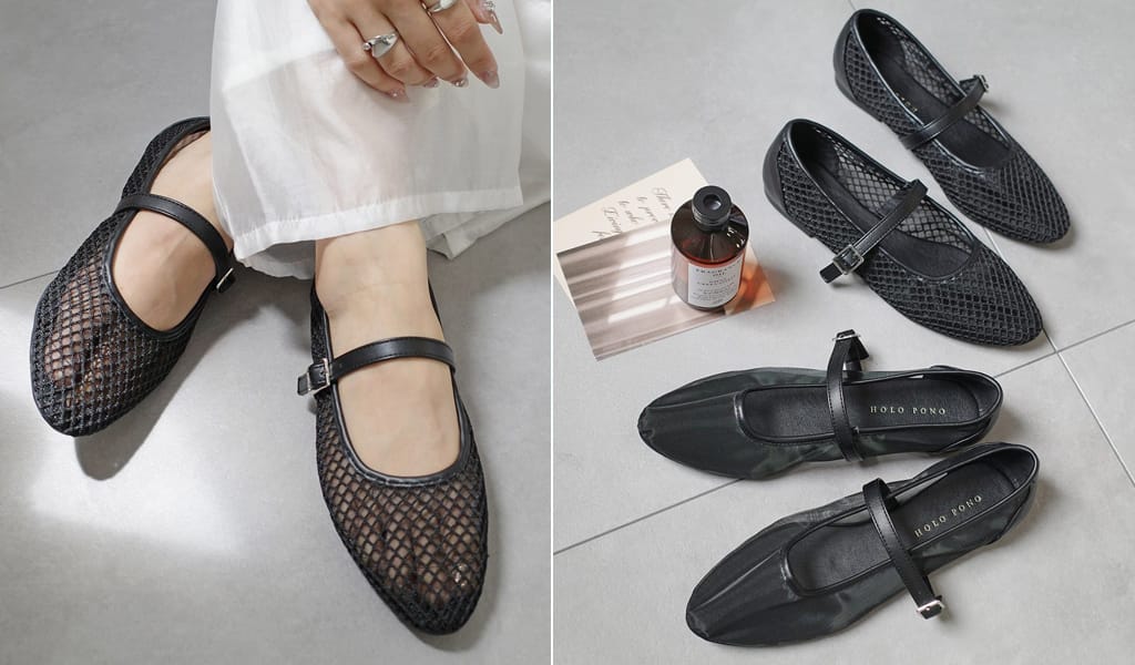 計算されたシアー感で涼しげに。『素足を見せない大人の品格』夏のメッシュ&チュールパンプス