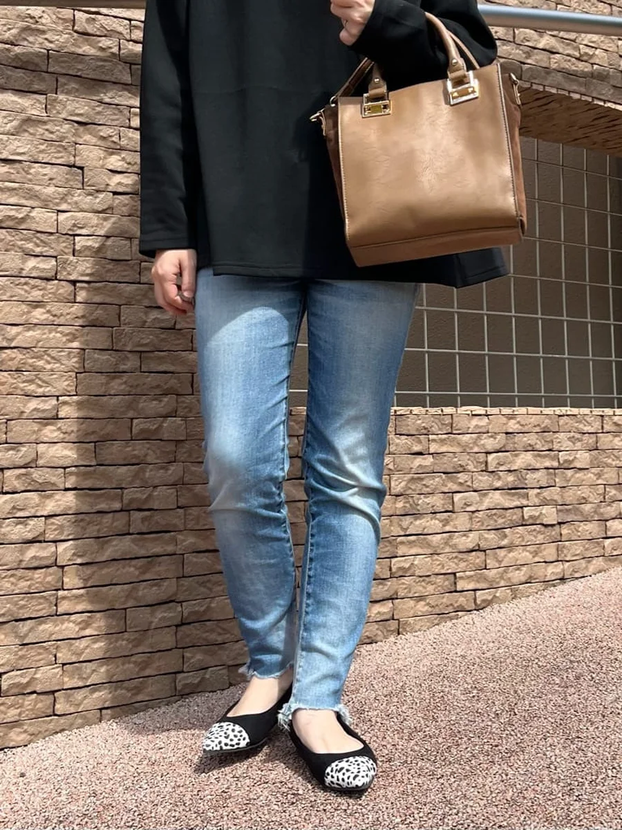 ポインテッドトゥ フラット パンプス レディース
