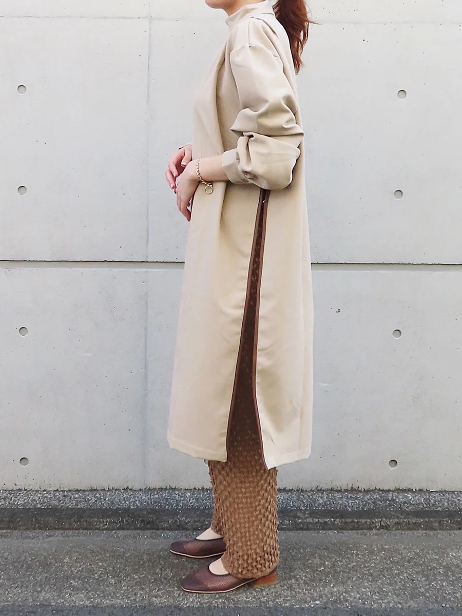 パイピング フィッシュネット パンプス レディース