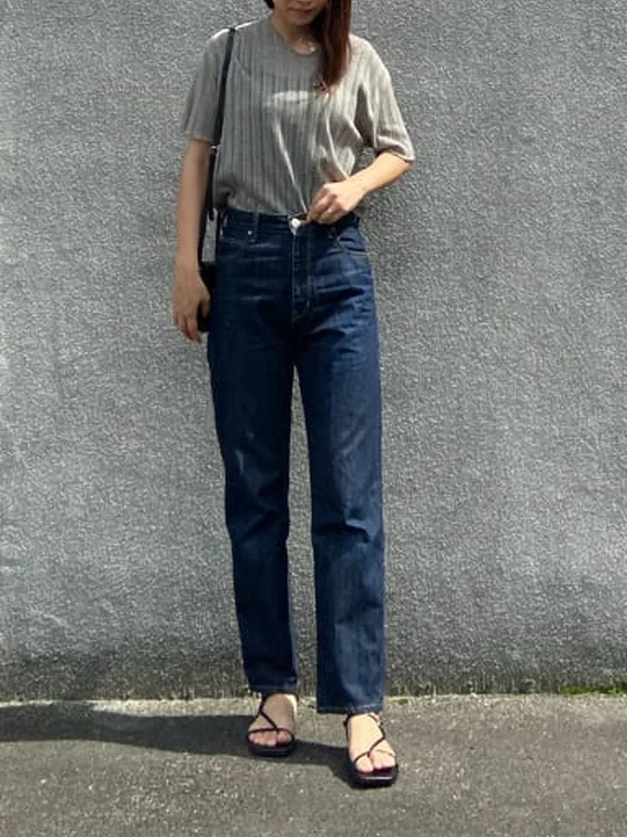 華奢 ストラップ トング サンダル スクエアトゥ レディース
