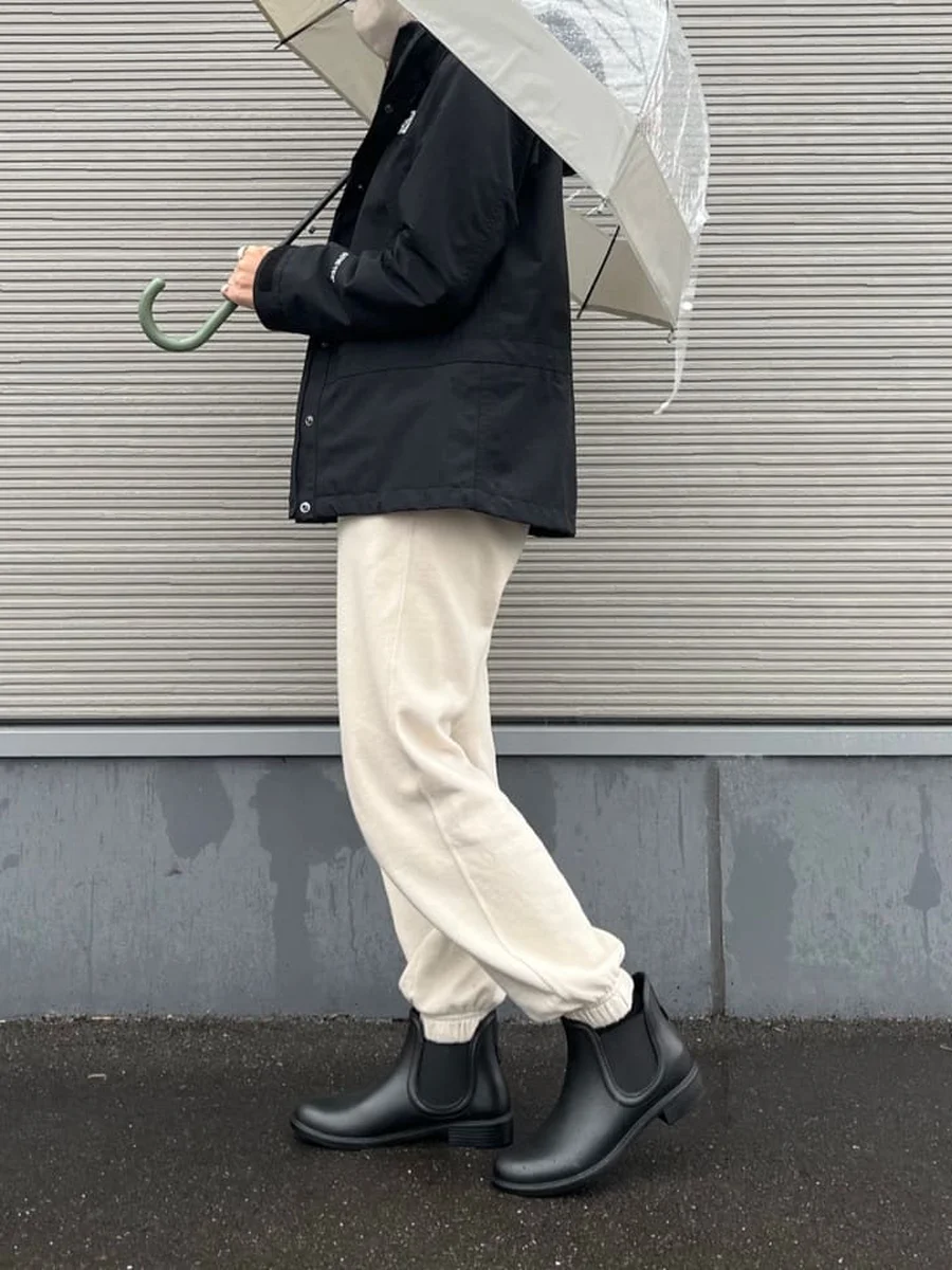 サイドゴア ショート レインブーツ レディース