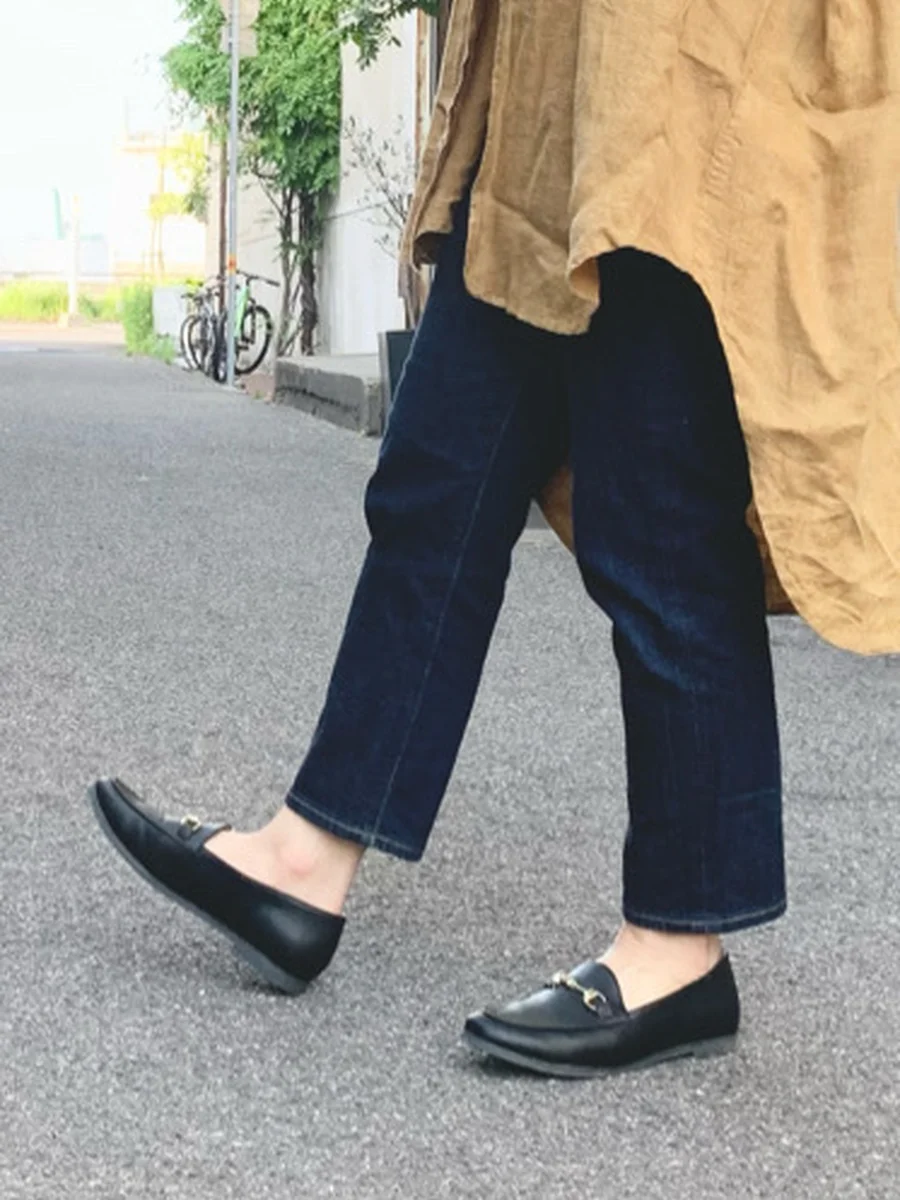 ビット付きローファーパンプス レディース