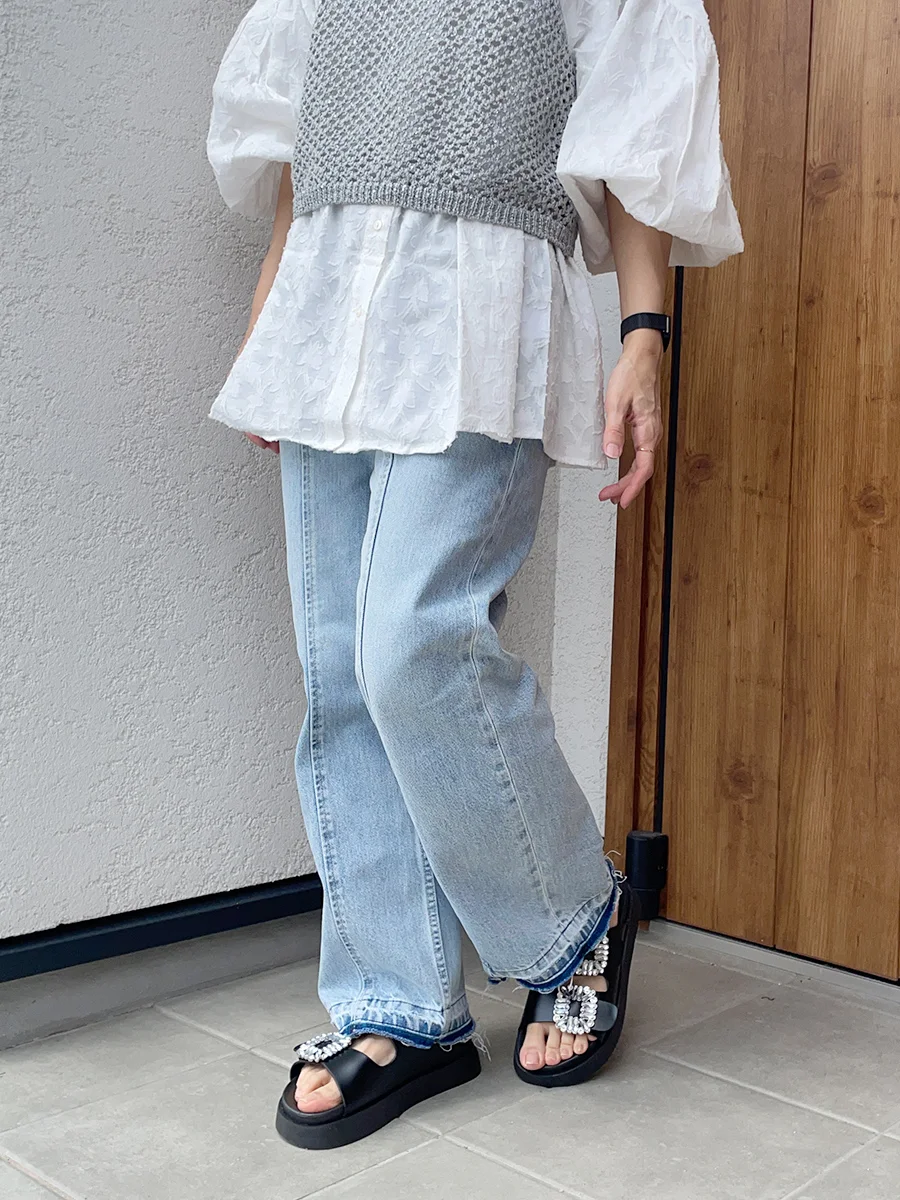 厚底 ビジュー ダブルベルト サンダル レディース