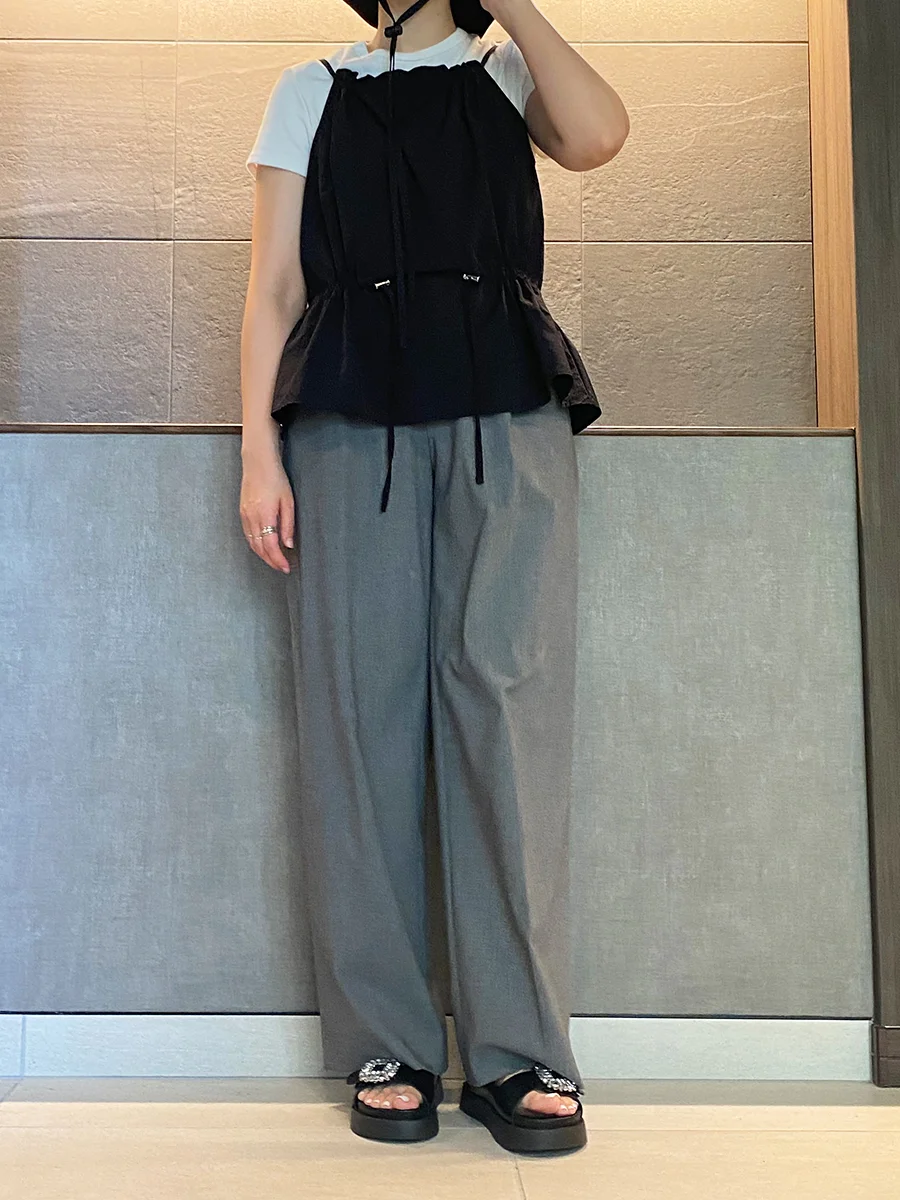 厚底 ビジュー ダブルベルト サンダル レディース
