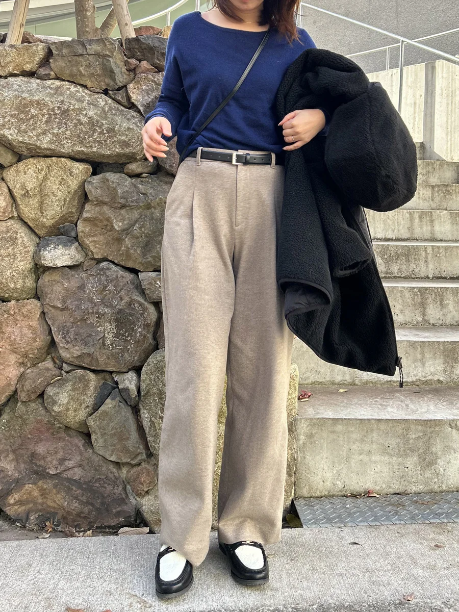 ボア ローファー レディース