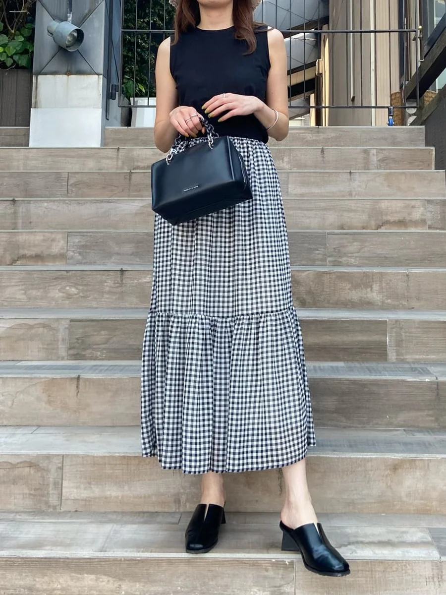 スクエアトゥ Vカット ミュール レディース