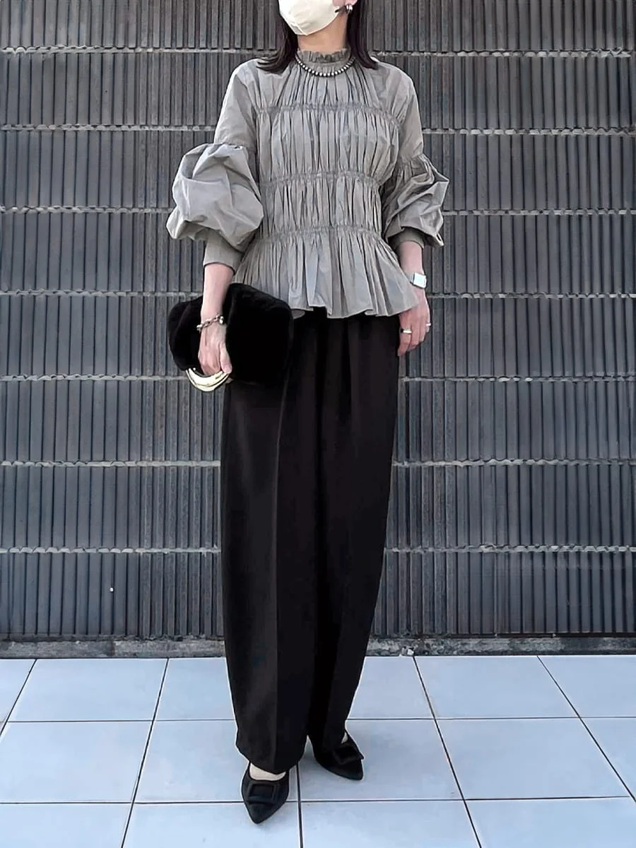 バックルモチーフ ポインテッドトゥ パンプス レディース