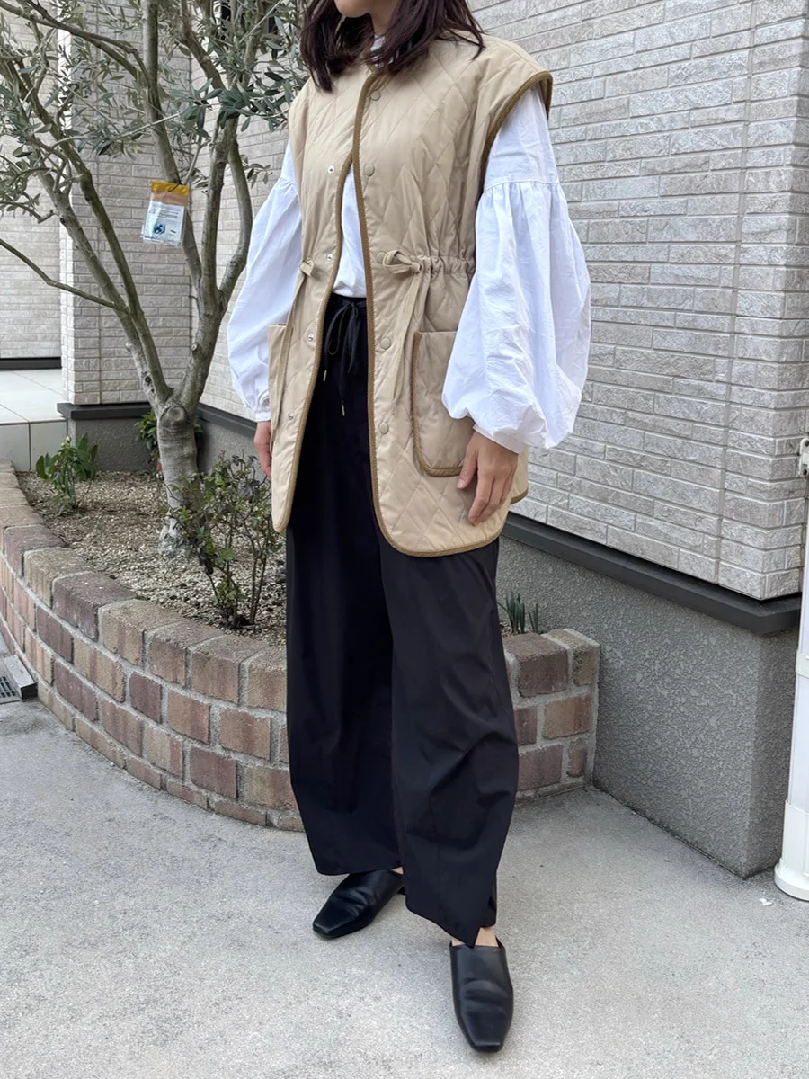 甲深 ミュール スクエアトゥ ハイバンプ レディース
