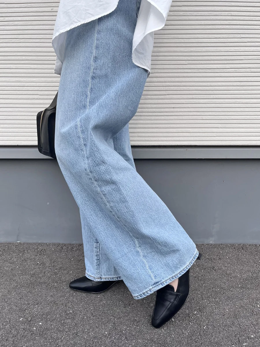 ヒールアップローファーパンプス レディース