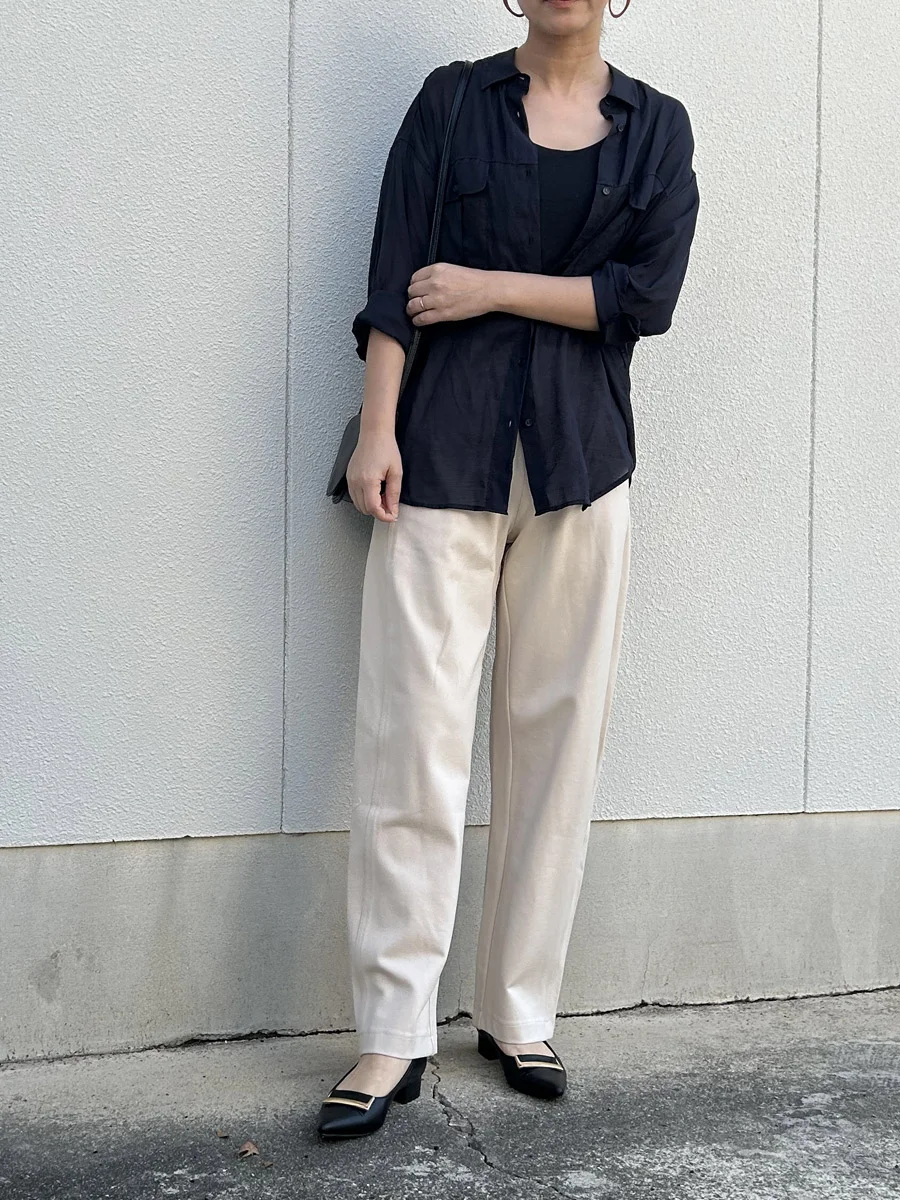 モチーフパンプス ローヒール レディース
