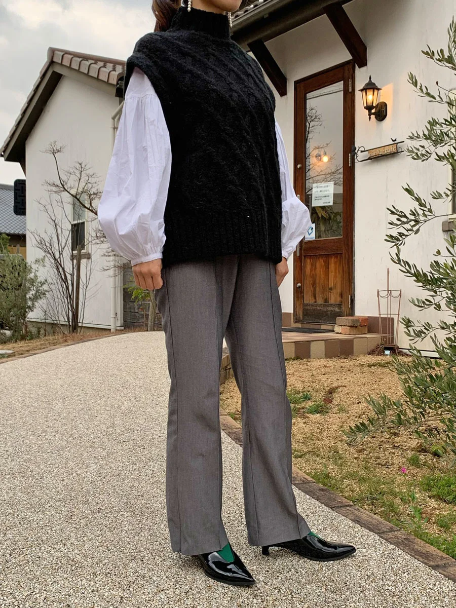 ポインテッドトゥ メリージェーン パンプス  ストラップ レディース
