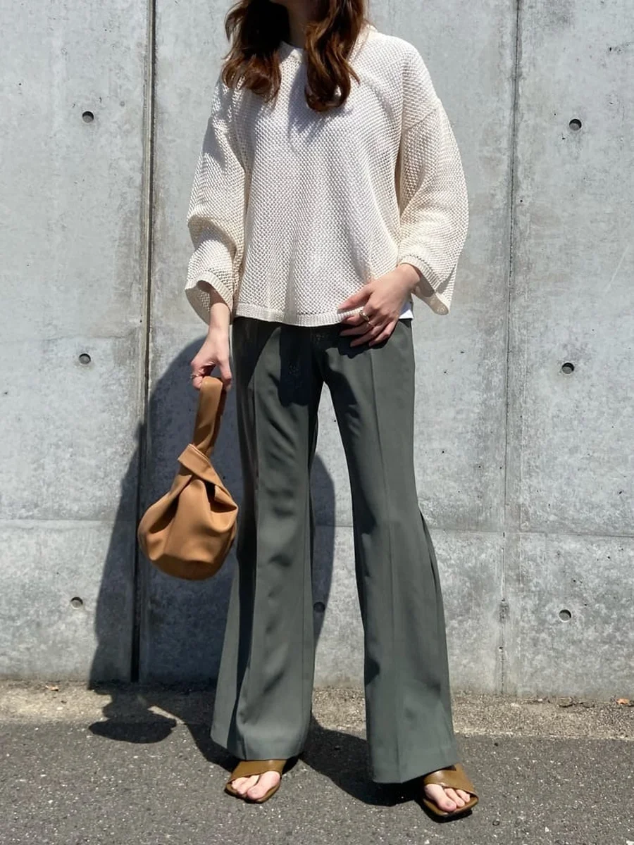 スラッシュカット レザーライクサンダル トングサンダル レディース