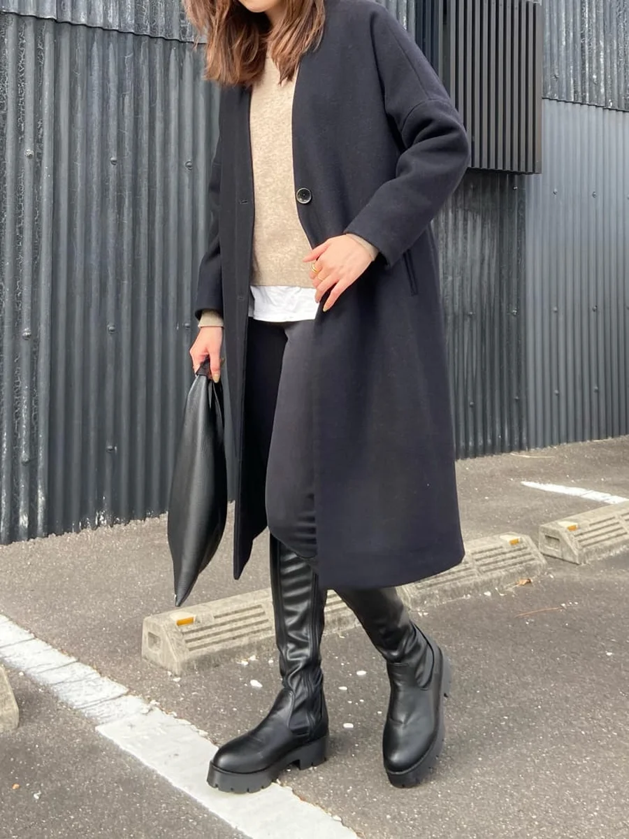 ストレッチロングブーツ レディース