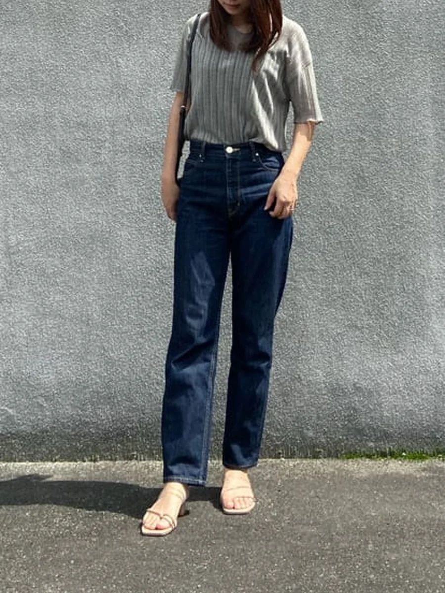 アシンメトリーデザイントングサンダル レディース