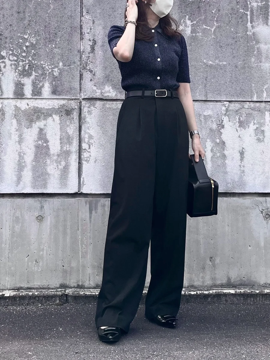 バックルモチーフ フラットパンプス レディース