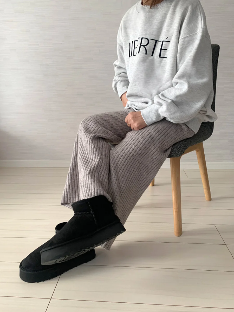 厚底 ムートンブーツ ショート レディース