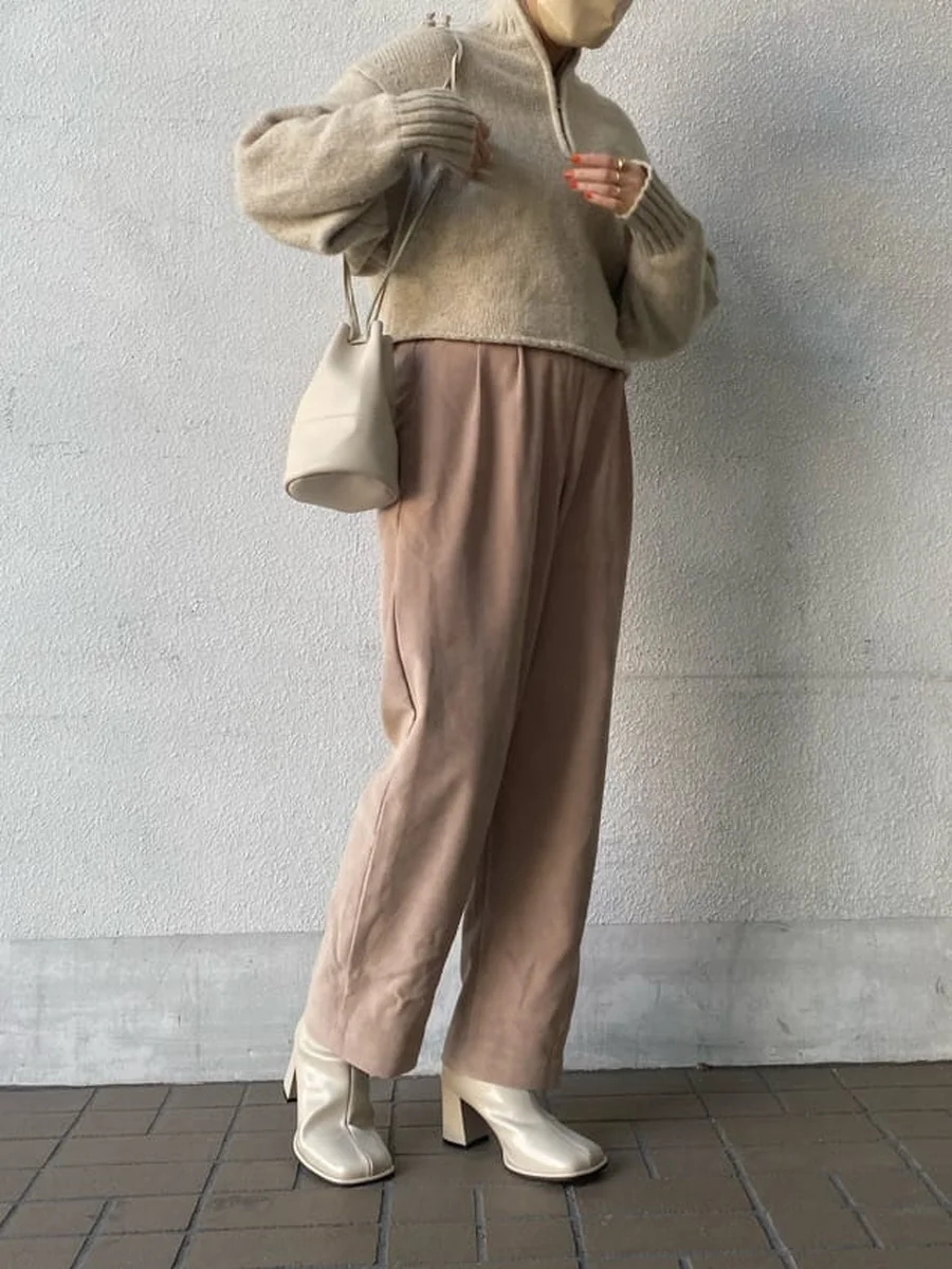 ワイドスクエアトゥブーツ レディース