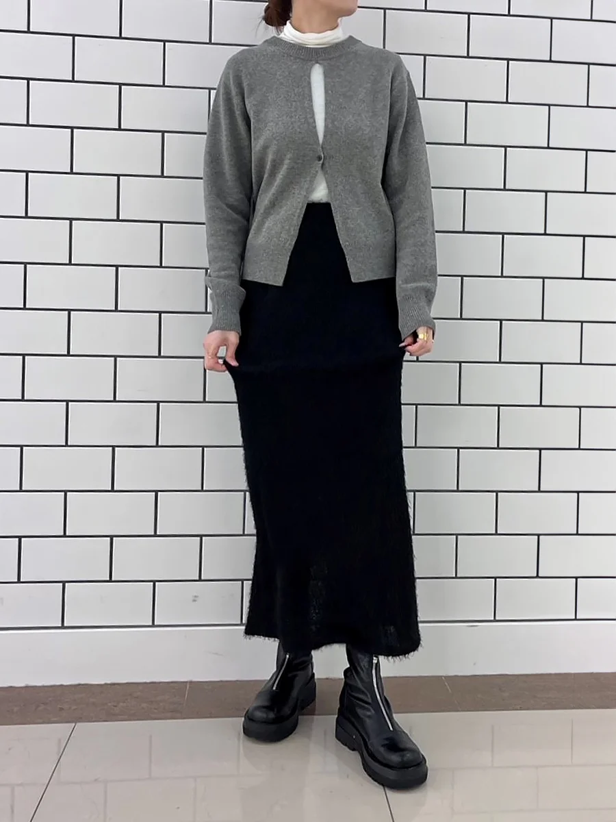 フロントジップブーツ レディース