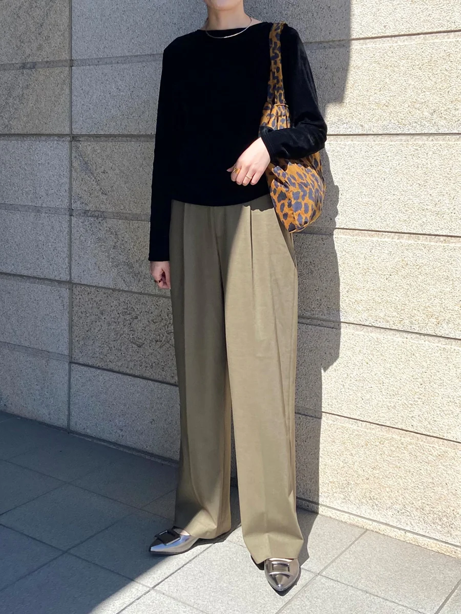 バックルモチーフ フラットパンプス レディース