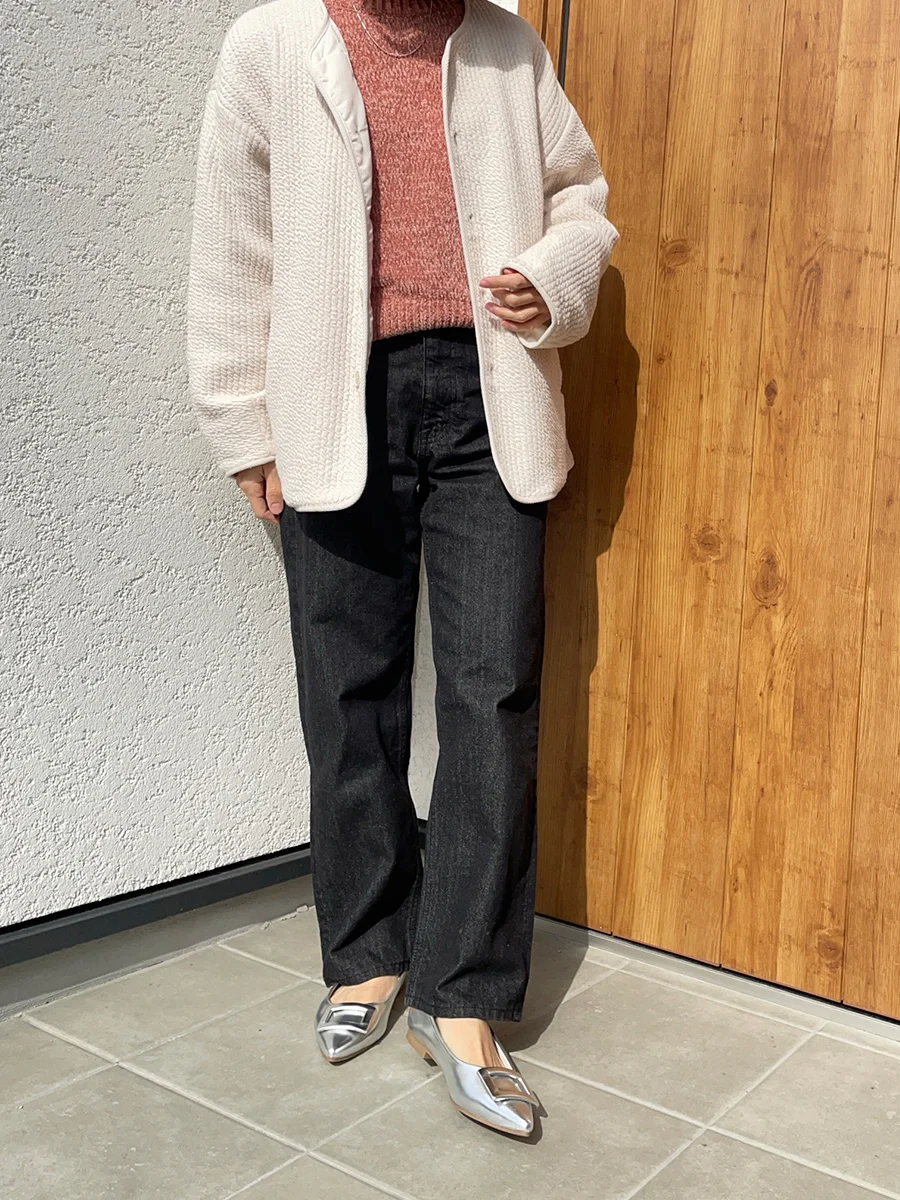 バックルモチーフ フラットパンプス レディース